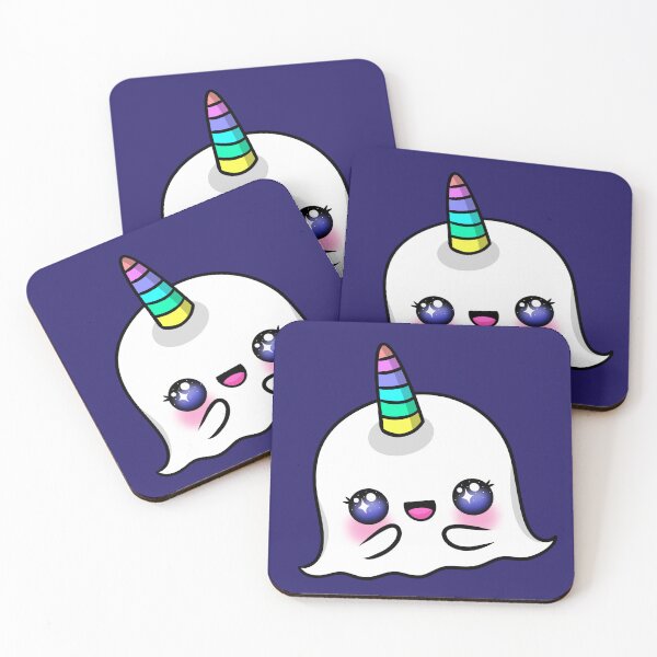 Item preview, Little Kawaii Ghost Rainbow Ghost-corn designed and sold by FreyaDraws.