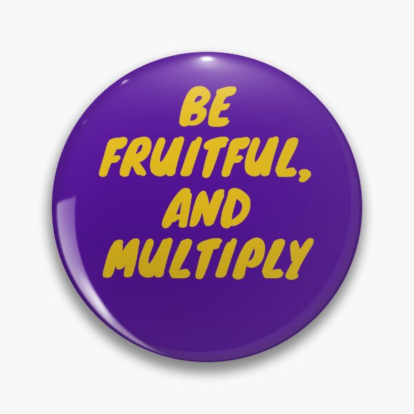 Item preview, Be fruitful, and multiply.Yellow font designed and sold by TheUboss.