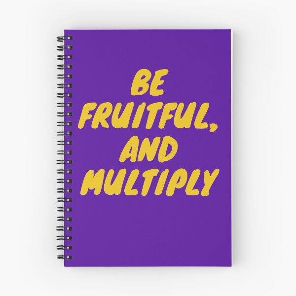 Item preview, Be fruitful, and multiply.Yellow font designed and sold by TheUboss.