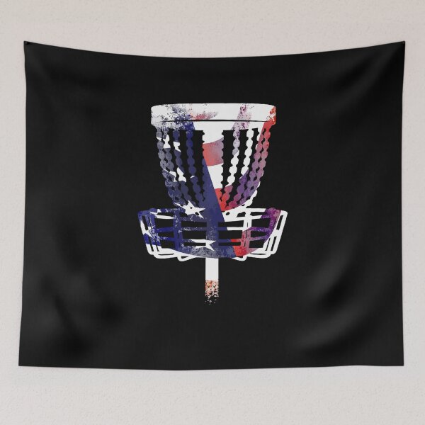 Item preview, Disc Golf American Flag Player USA Lover Basket Silhouette designed and sold by DoSt-997.
