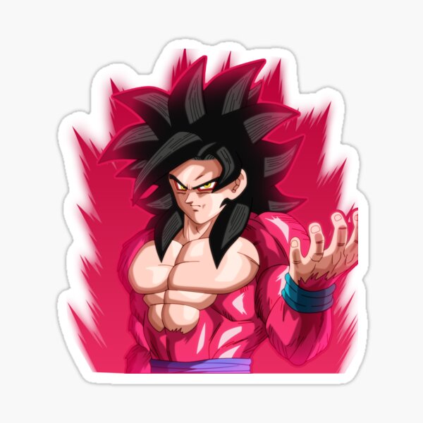 Dragon Ball Sticker Super Sayajin 4 Goku Hero Anime Decal Phone