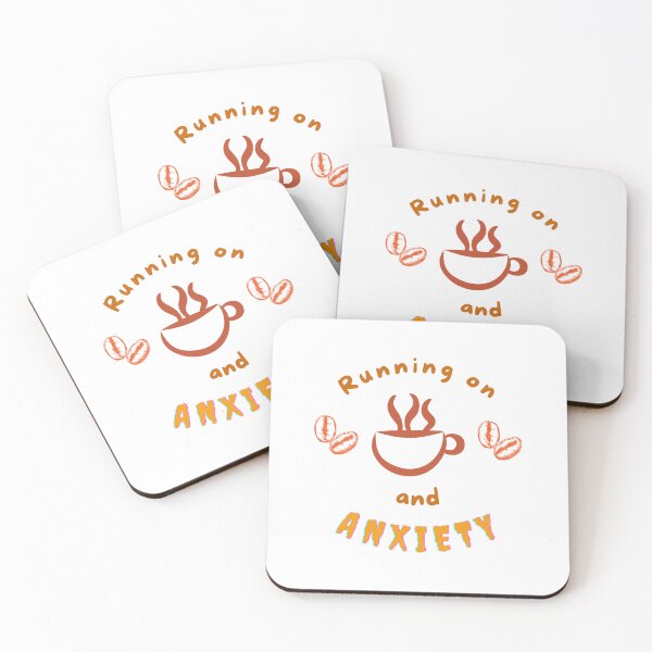 Item preview, Running On Coffee and Anxiety designed and sold by Digitalme Designs.