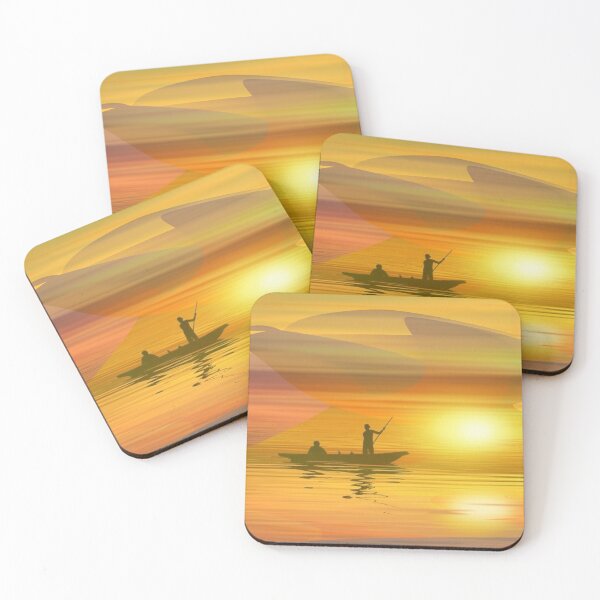 Item preview, Sea Sunset poster canva print designed and sold by EyeCandyStuff.