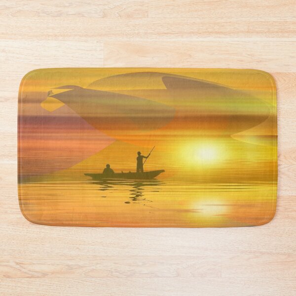 Item preview, Sea Sunset poster canva print designed and sold by EyeCandyStuff.