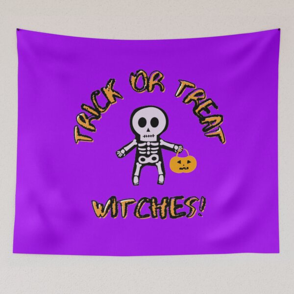 Item preview, Trick Or Treat Witches! - Funny Halloween Puns designed and sold by LMoonDesigns.