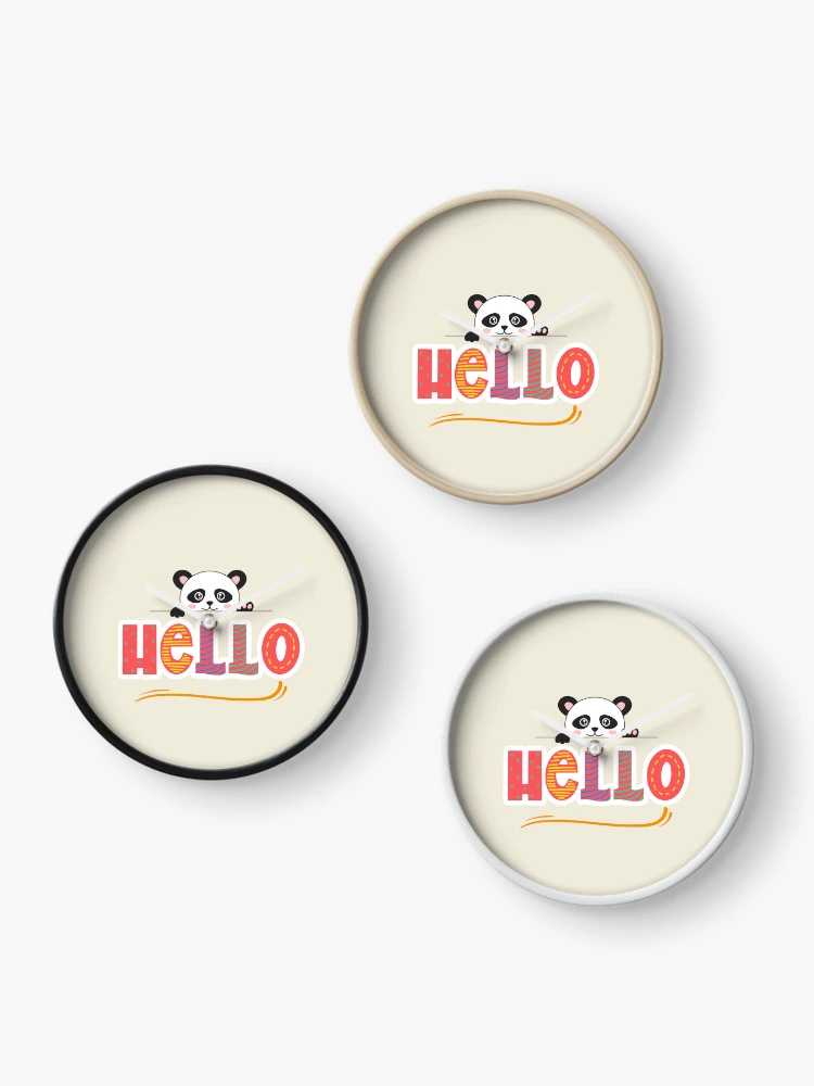 Thumbnail 3 of 4, Clock, Hello Panda designed and sold by TAOR.
