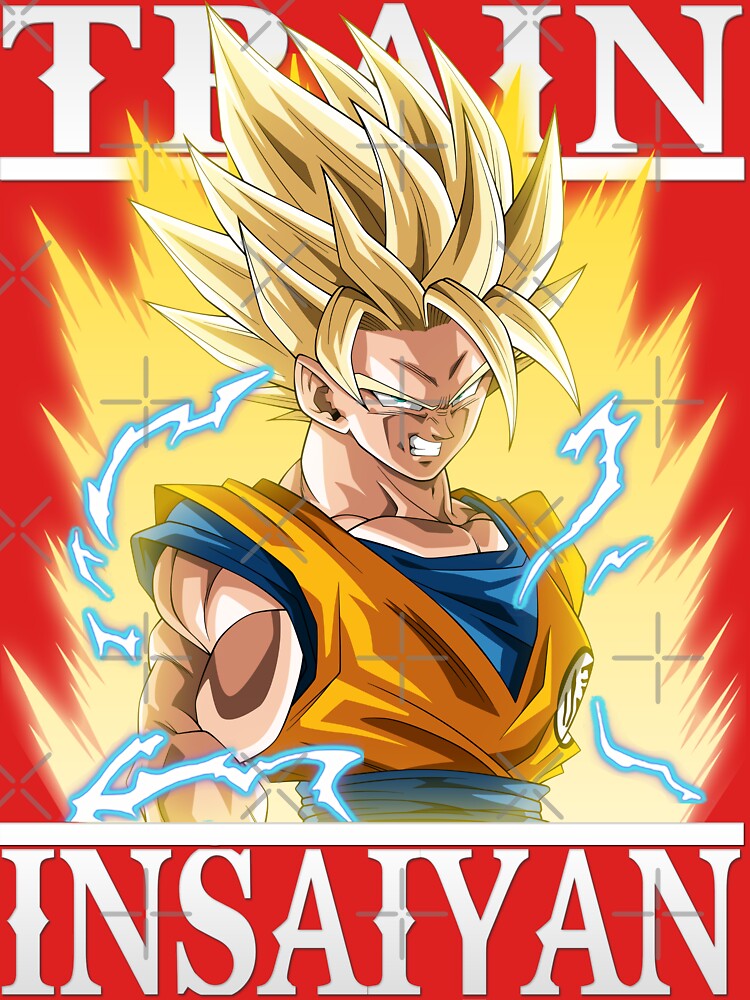 Train Insaiyan Super Saiyan 2 Goku DB/DBZ/DBGT/DBS  Sticker for
