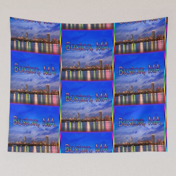 Item preview, Harvard Bridge, colorful reflection designed and sold by LudaNayvelt.