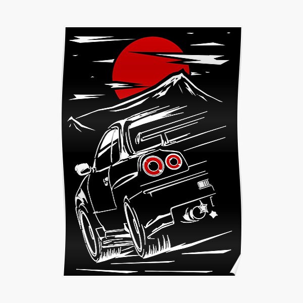 Nissan Skyline GTR 34 | Haruna Póster