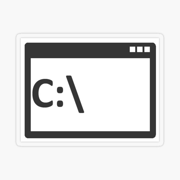 cmd.exe Icon Sticker for Sale by villicush