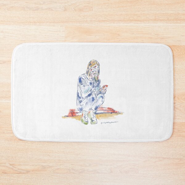 Item preview, Girl drinking coffee designed and sold by itsmaddiesart.