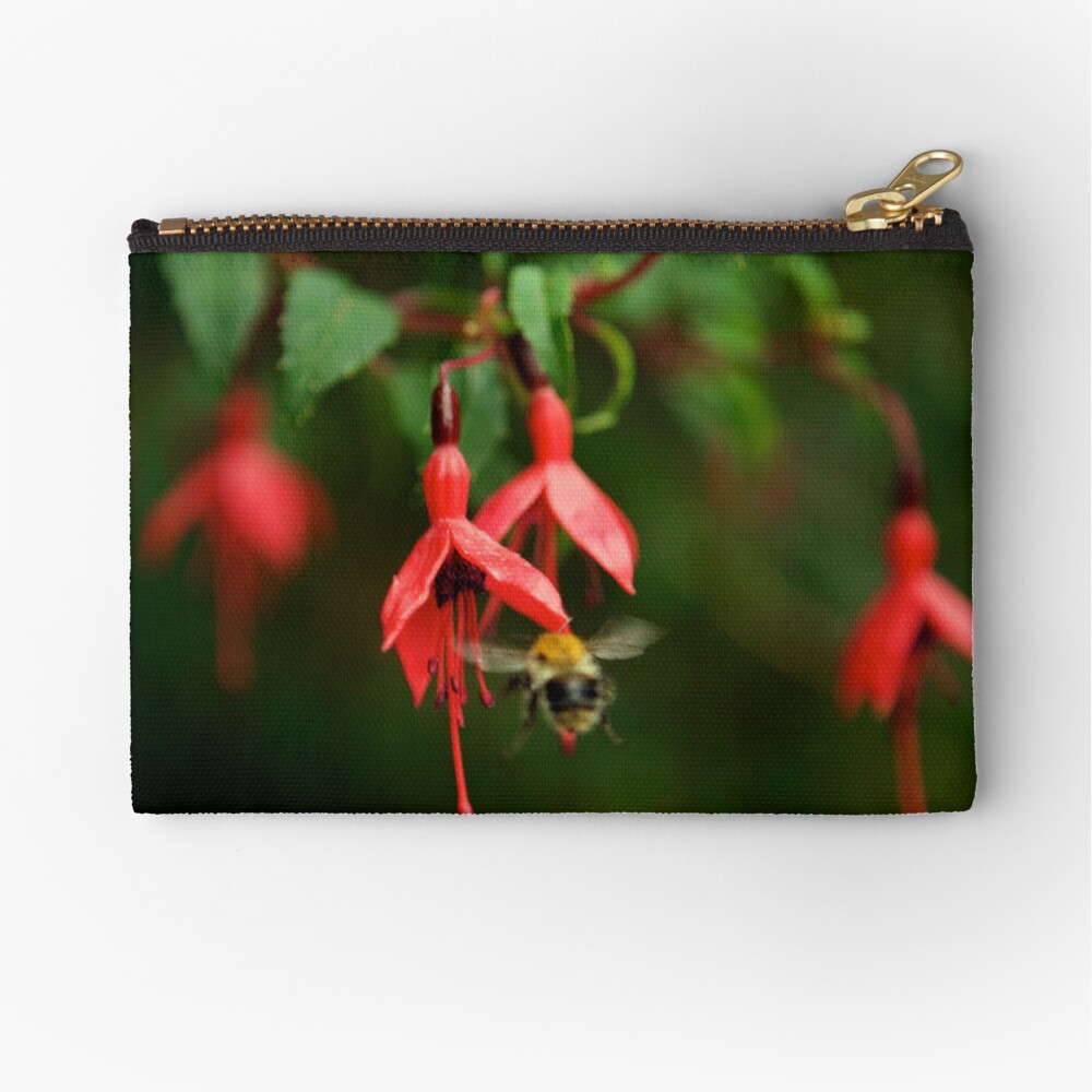 Fuchsia at Loch Na Fooey (wide) Zipper Pouch
