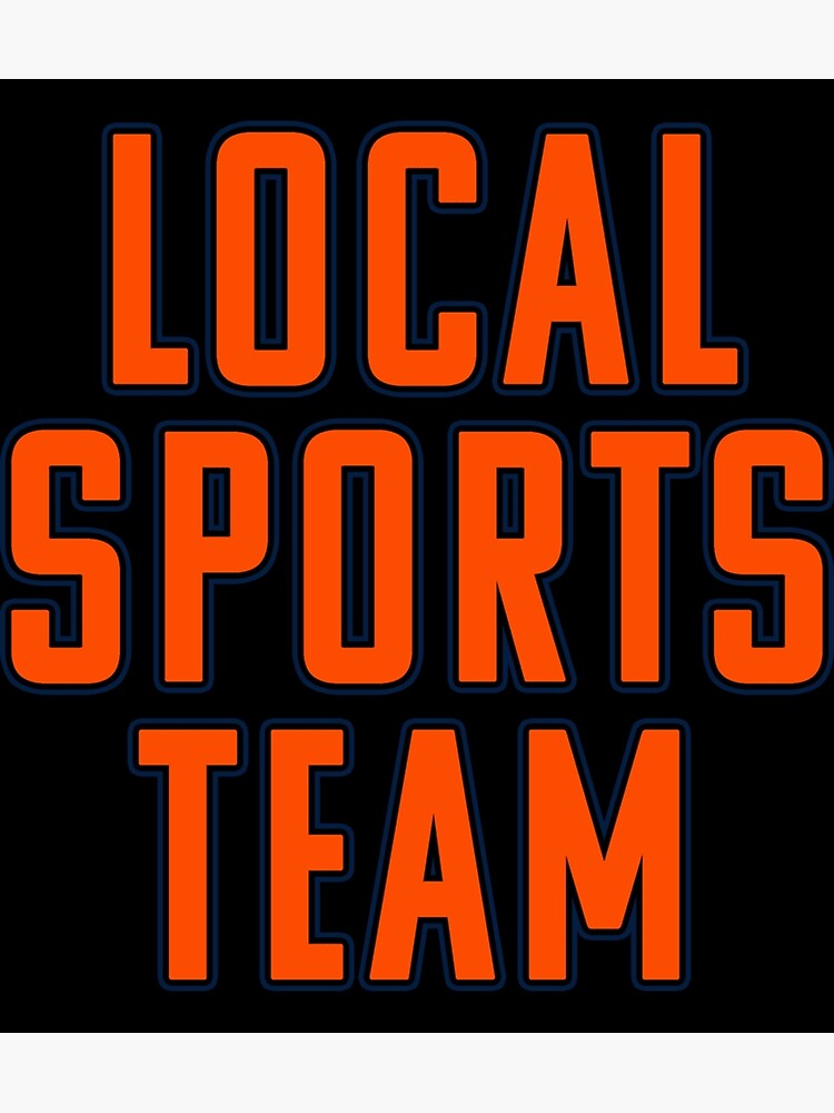 "Local Sports Team Edmonton Oilers Colours Sticker" Poster for Sale by