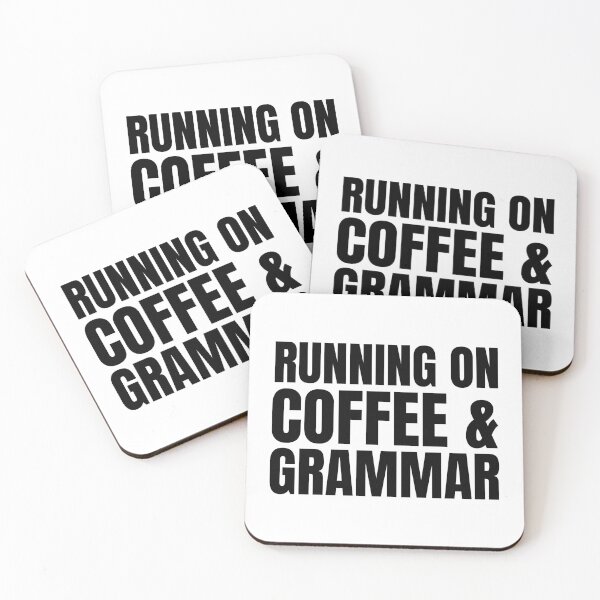 Item preview, Running on coffee and grammar designed and sold by Eriksonshop.