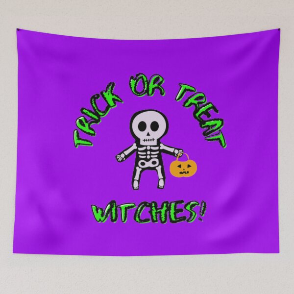 Item preview, Trick Or Treat Witches! - Funny Halloween Puns designed and sold by LMoonDesigns.