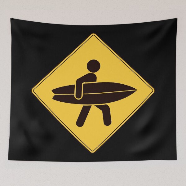 Item preview, Surfers crossing sign designed and sold by looking4barrels.
