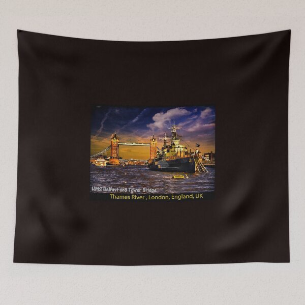Item preview, HMS Belfast and Tower Bridge  designed and sold by LudaNayvelt.
