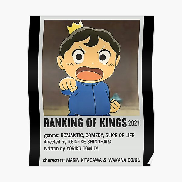 Angry Bojji Cartoon Manga Ranking of Kings Printed 