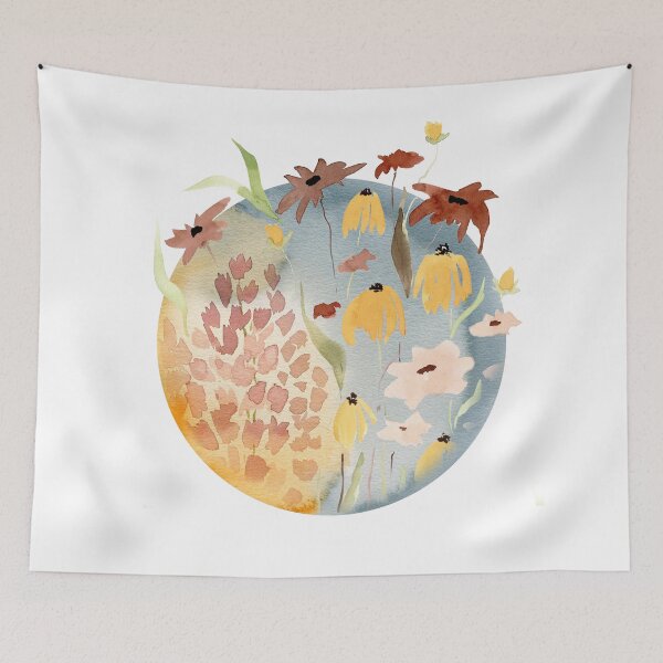 Item preview, Full Moon, Watercolor Flower Moon designed and sold by ArticraftShop.