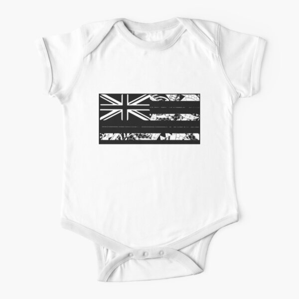 Flag of Hawaii - Polynesian Print Short Sleeve Baby One-Piece