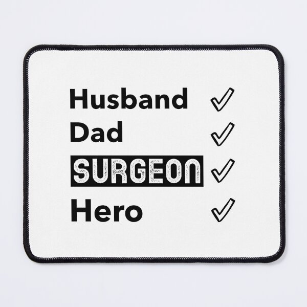 Item preview, Husband Dad Surgeon Hero Checked designed and sold by Medisigne.
