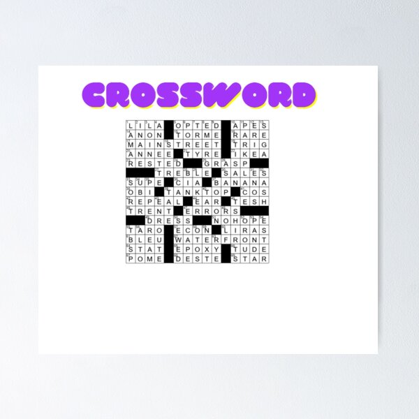 Crossword Game Clue Posters for Sale Redbubble