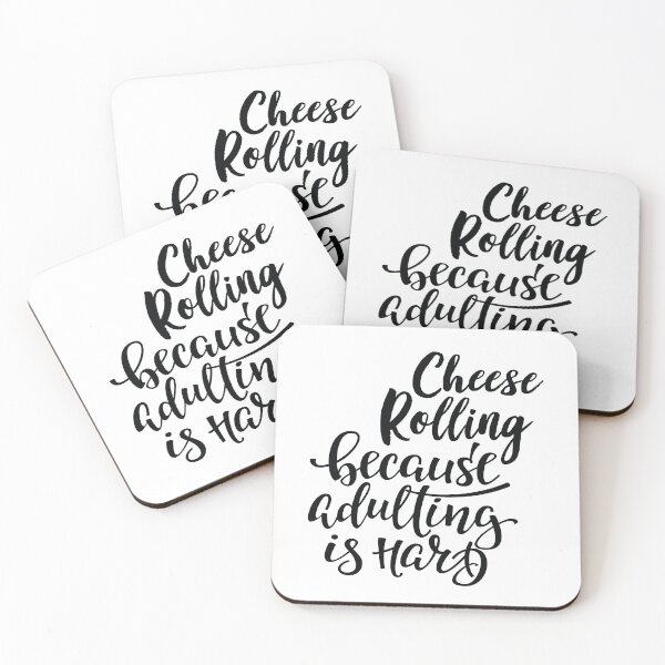 Item preview, Cheese Rolling Because Adulting Is Hard designed and sold by WordsGamersUse.