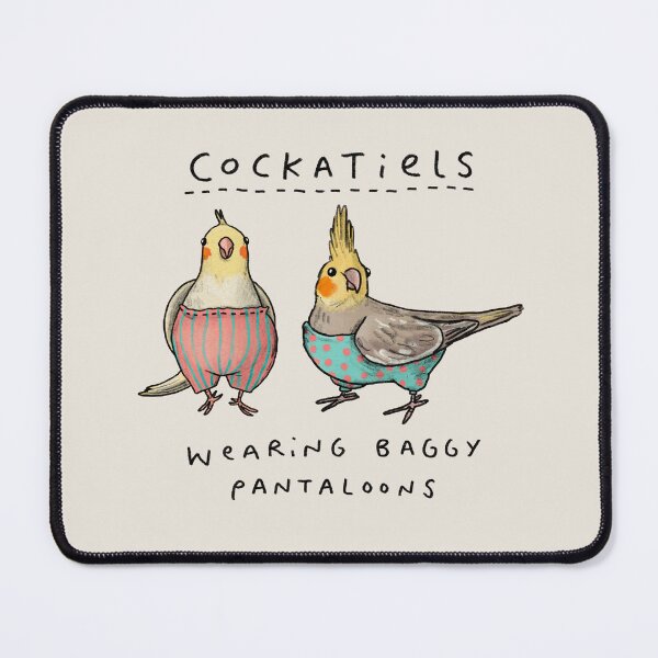 Item preview, Cockatiels Wearing Baggy Pantaloons designed and sold by SophieCorrigan.