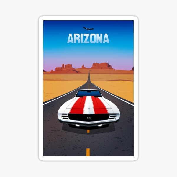 Route 66 - Arizona - 1969 Camaro SS Sticker