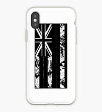 Polynesian Flag of Hawaii - Vertical - BW iPhone Case