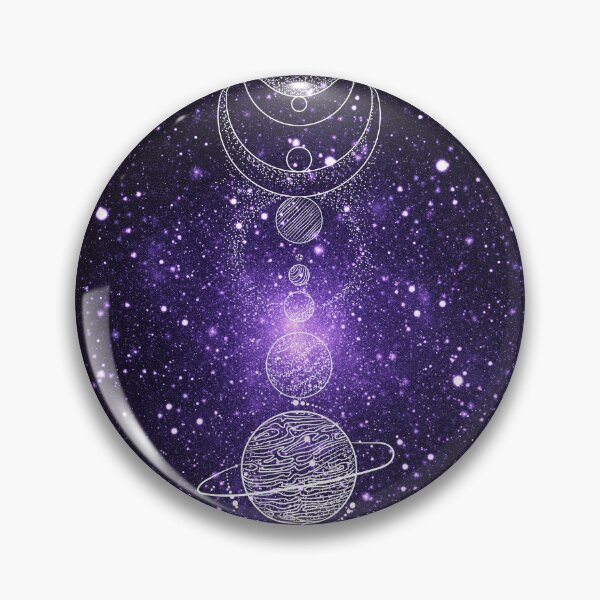 Item preview, Blue Purple Galaxy Planets Alignment Moon Phases Stars: designed and sold by LifeAndWonder.