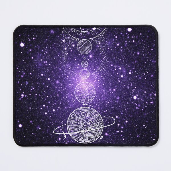 Item preview, Blue Purple Galaxy Planets Alignment Moon Phases Stars: designed and sold by LifeAndWonder.