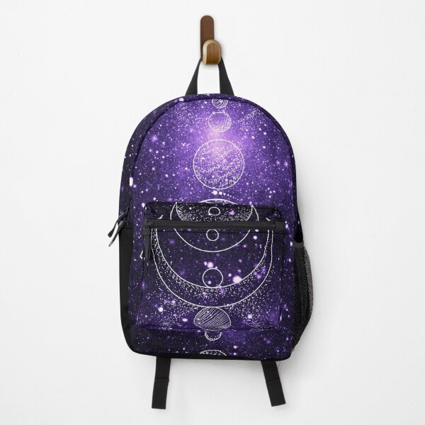 Item preview, Blue Purple Galaxy Planets Alignment Moon Phases Stars: designed and sold by LifeAndWonder.