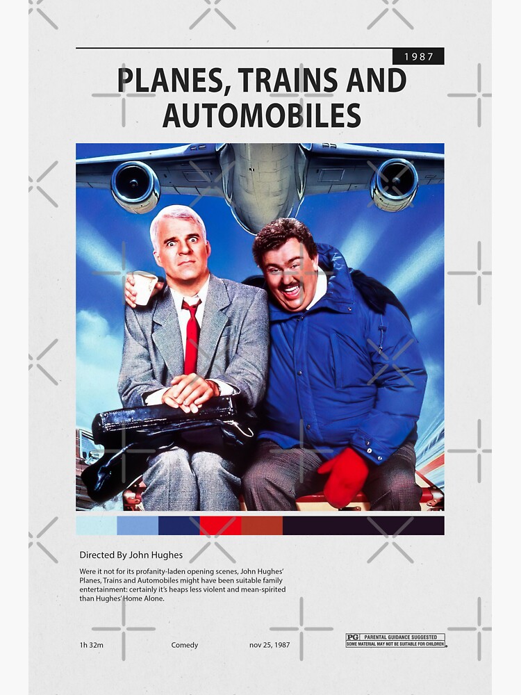 "Planes, Trains and Automobiles 1987, comedy" Sticker for Sale by