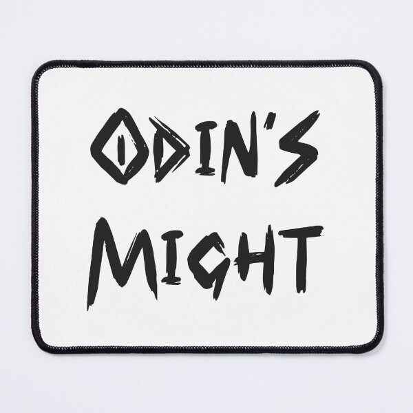Item preview, Cool Odin's Might Quote in Cool Brush Font Black Color | Cool Odins Might Quote in Cool Brush Font Black Color | Cool Odin s Might Quote in Cool Brush Font Black Color designed and sold by RiciPaneto.