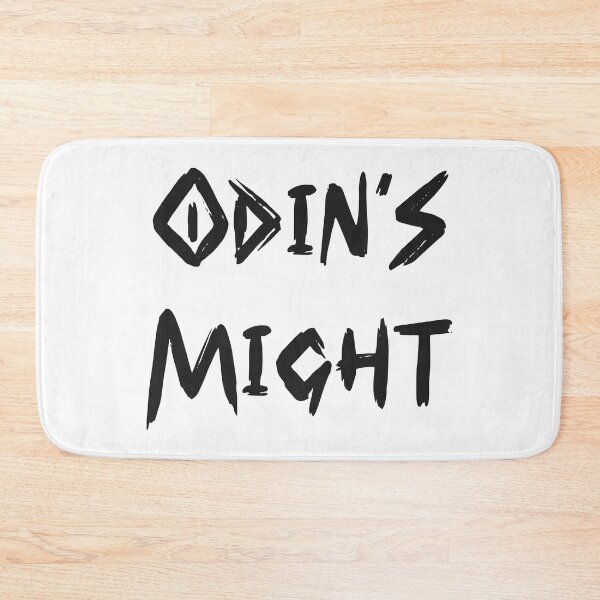 Item preview, Cool Odin's Might Quote in Cool Brush Font Black Color | Cool Odins Might Quote in Cool Brush Font Black Color | Cool Odin s Might Quote in Cool Brush Font Black Color designed and sold by RiciPaneto.