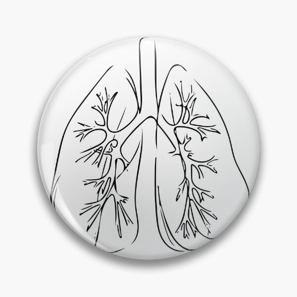 Item preview, Lung Line Art - Minimalist designed and sold by Lineart-Arts.