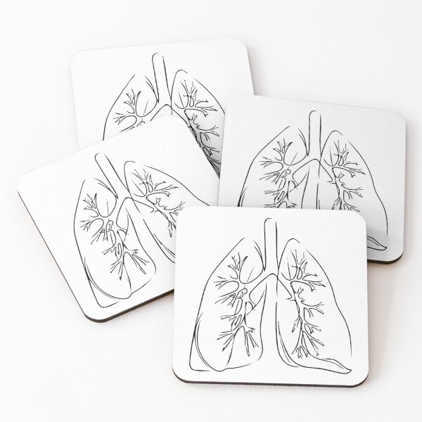 Item preview, Lung Line Art - Minimalist designed and sold by Lineart-Arts.