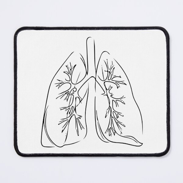 Item preview, Lung Line Art - Minimalist designed and sold by Lineart-Arts.