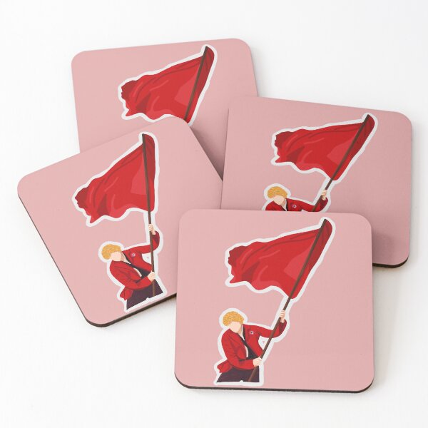 Item preview, Enjolras and Red Flag designed and sold by byebyesally.