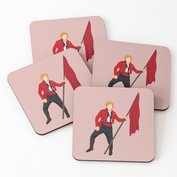 Item preview, Enjolras at the Barricade holding a Red Flag designed and sold by byebyesally.
