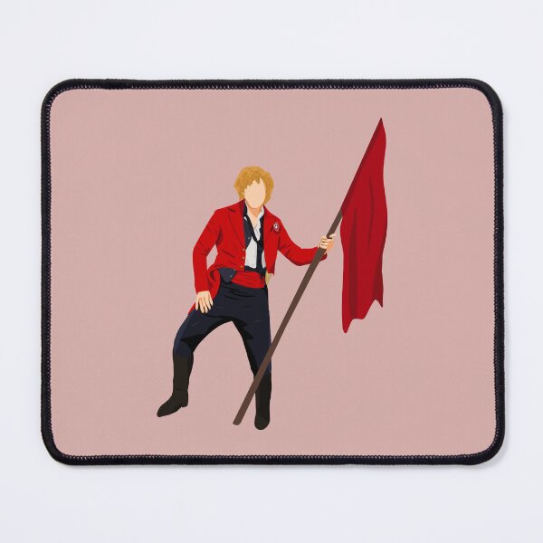 Item preview, Enjolras at the Barricade holding a Red Flag designed and sold by byebyesally.