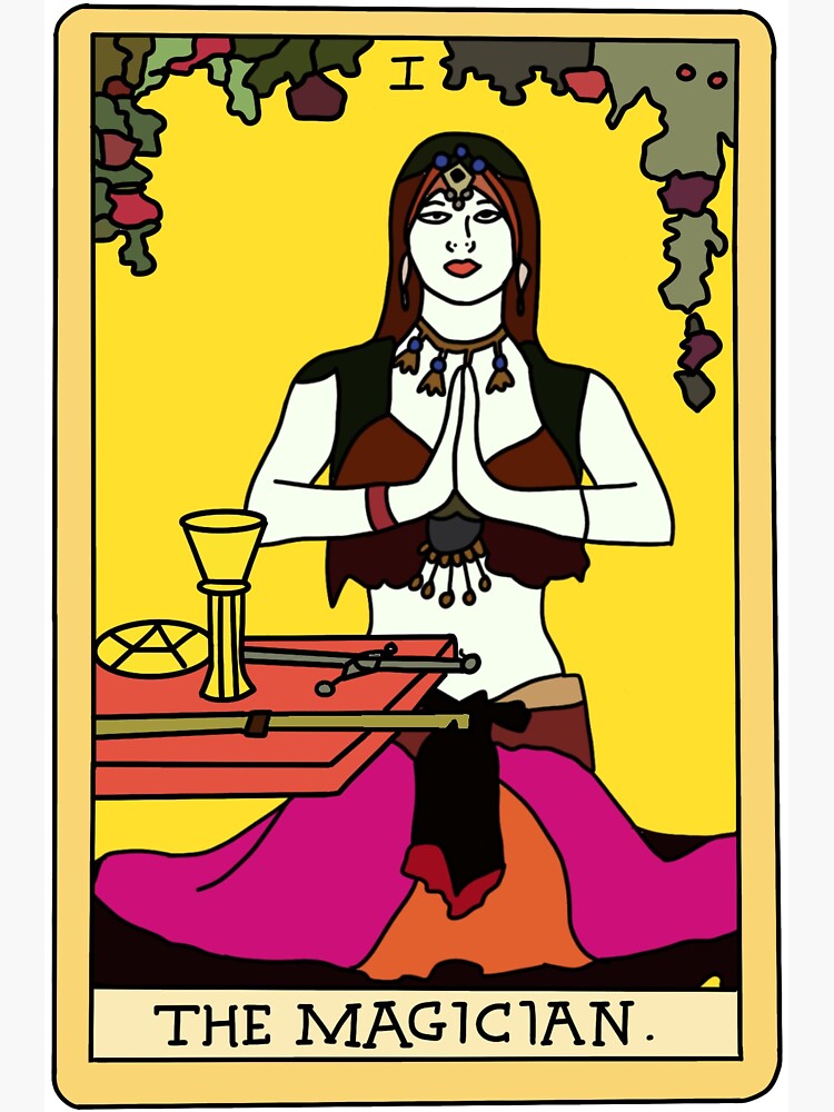 Belly Dance The Magician Tarot Sticker For Sale By Moodystcircus