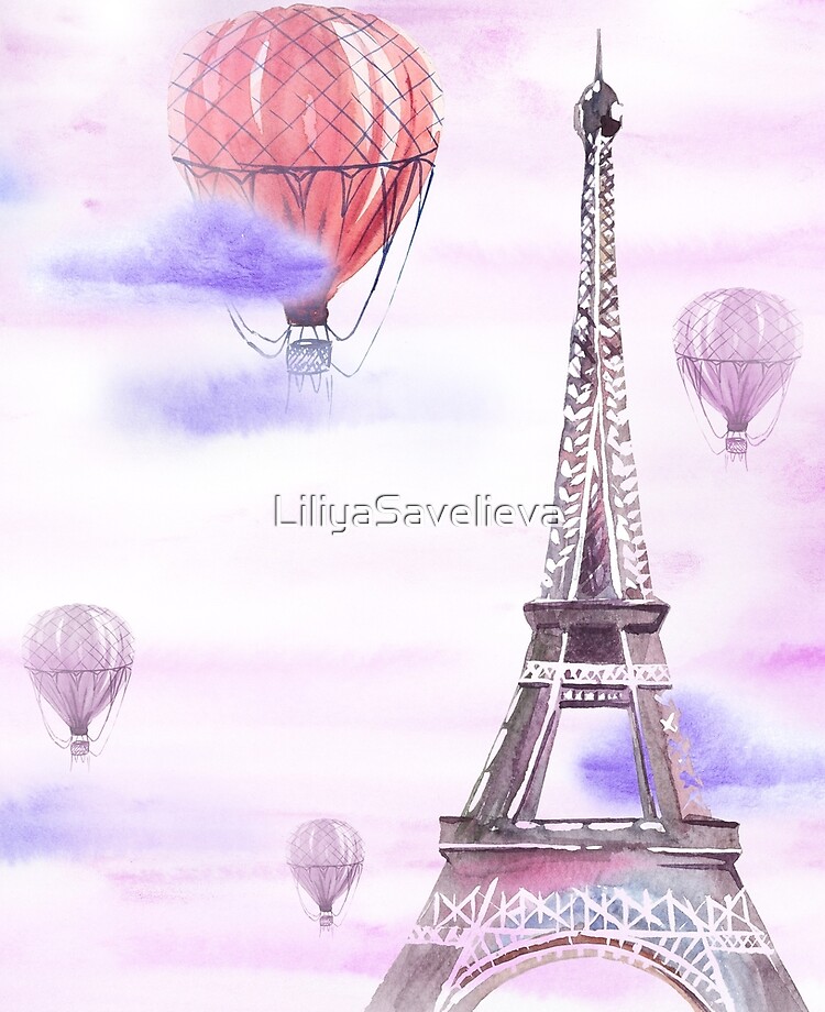 Eiffel Tower And Balloons Ipad Case Skin By Liliyasavelieva Redbubble