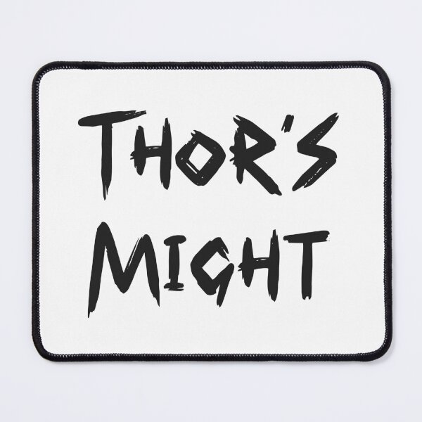 Item preview, Cool Thor s Might Quote in Cool Brush Font Black Color | Cool Thor's Might Quote in Cool Brush Font Black Color | Cool Thors Might Quote in Cool Brush Font Black Color designed and sold by RiciPaneto.