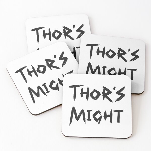 Item preview, Cool Thor s Might Quote in Cool Brush Font Black Color | Cool Thor's Might Quote in Cool Brush Font Black Color | Cool Thors Might Quote in Cool Brush Font Black Color designed and sold by RiciPaneto.