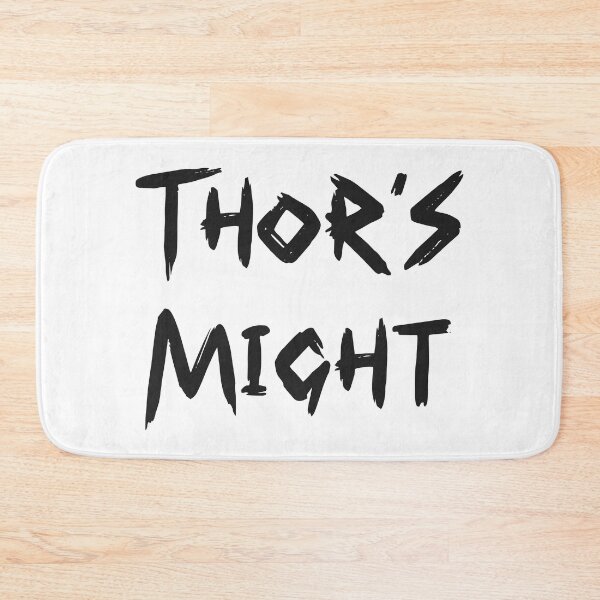 Item preview, Cool Thor s Might Quote in Cool Brush Font Black Color | Cool Thor's Might Quote in Cool Brush Font Black Color | Cool Thors Might Quote in Cool Brush Font Black Color designed and sold by RiciPaneto.