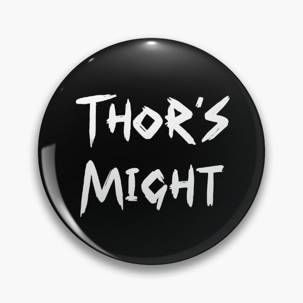 Item preview, Cool Thor s Might Quote in Cool Brush Font White Color | Cool Thor's Might Quote in Cool Brush Font White Color | Cool Thors Might Quote in Cool Brush Font White Color designed and sold by RiciPaneto.