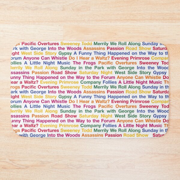 Item preview, Stephen Sondheim Musicals (White BG) designed and sold by byebyesally.