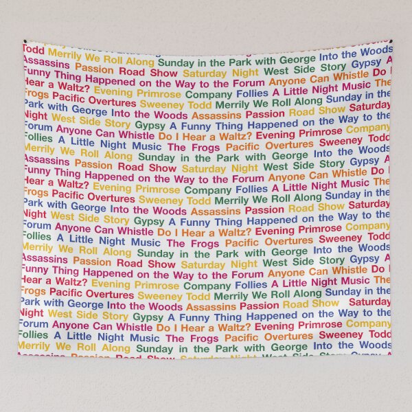 Item preview, Stephen Sondheim Musicals (White BG) designed and sold by byebyesally.